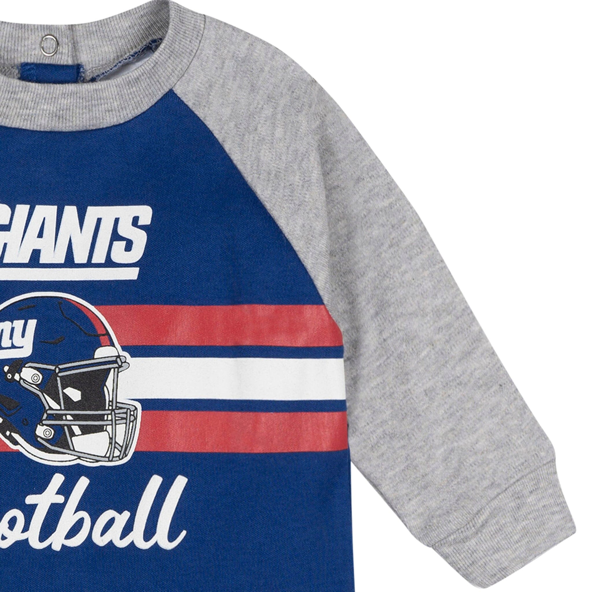 Baby Boys New York Giants Footed Pajamas Sleepwear NFL 