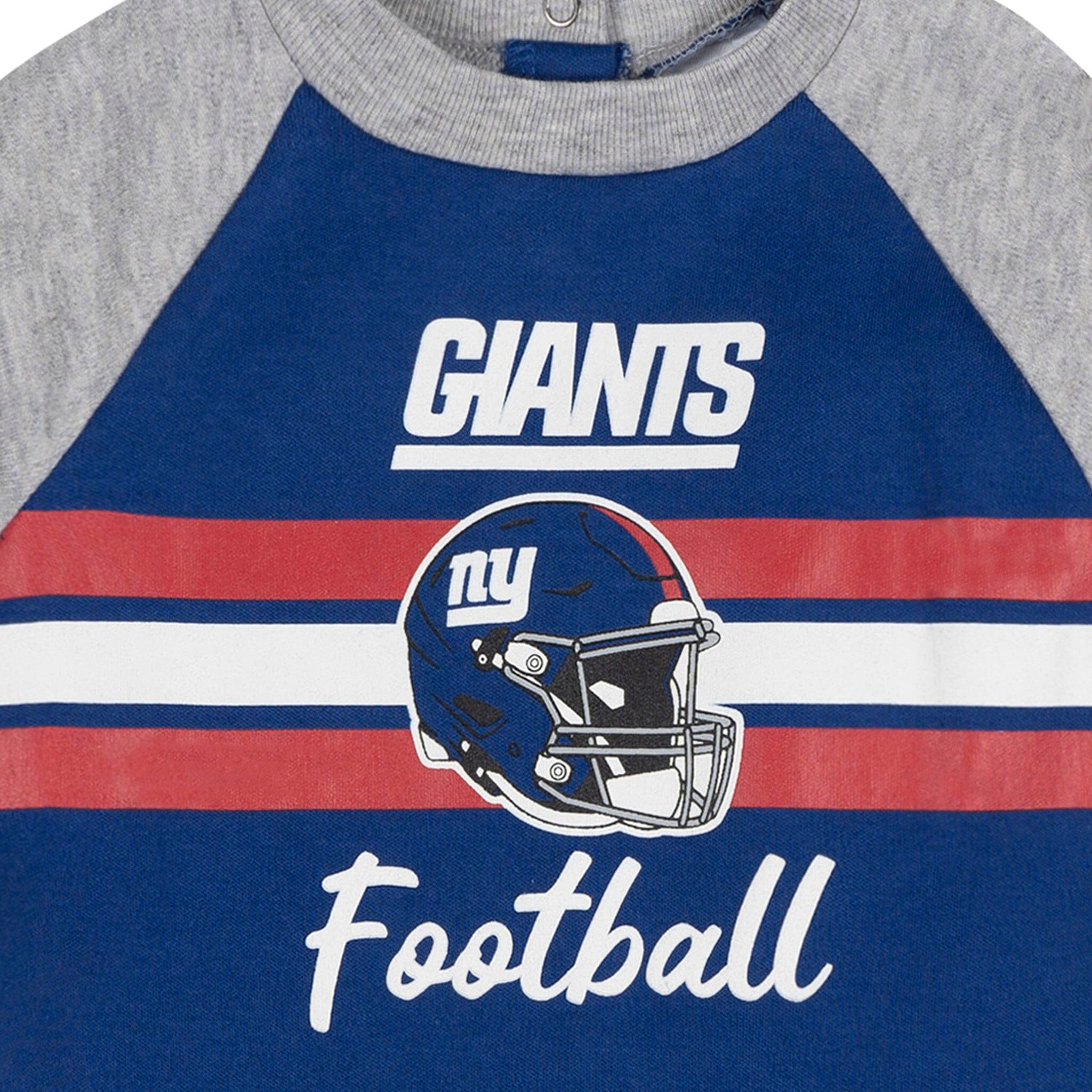 Baby Boys New York Giants Footed Pajamas Sleepwear NFL 
