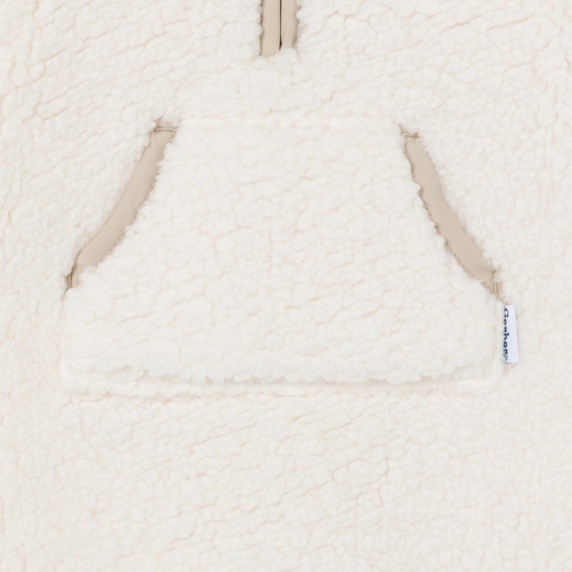 Baby Neutral Ivory Fleece Romper