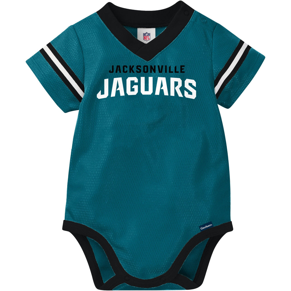 Baby Boys Jaguars Short Sleeve Jersey Bodysuit