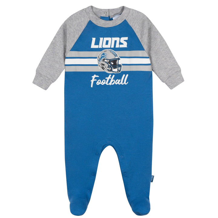 Baby Boys Detroit Lions Footed Pajamas Sleepwear NFL 