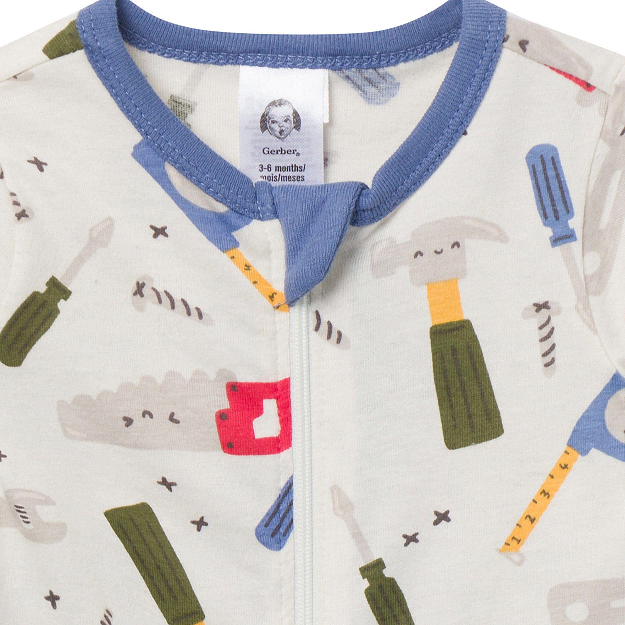 Baby Boys Multi-Color Tools Sleep 'N Play Sleepwear Gerber® 