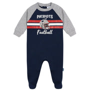 Baby Boys New England Patriots Footed Pajamas Sleepwear NFL 