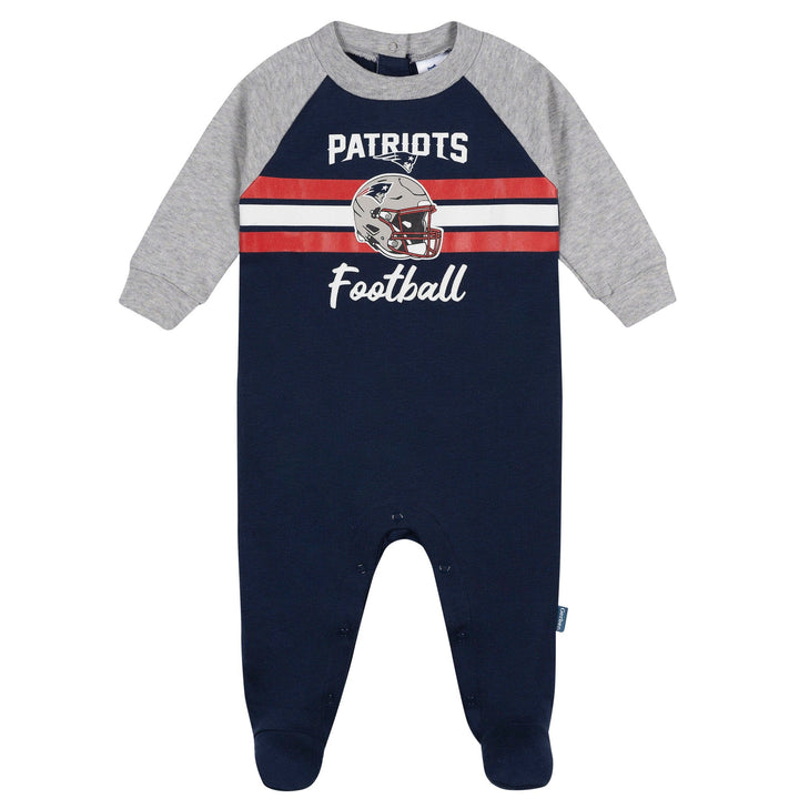 Baby Boys New England Patriots Footed Pajamas Sleepwear NFL 
