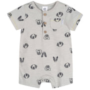 Baby Boys Puppy Dog Faces Short Sleeve Romper rompers Gerber® 