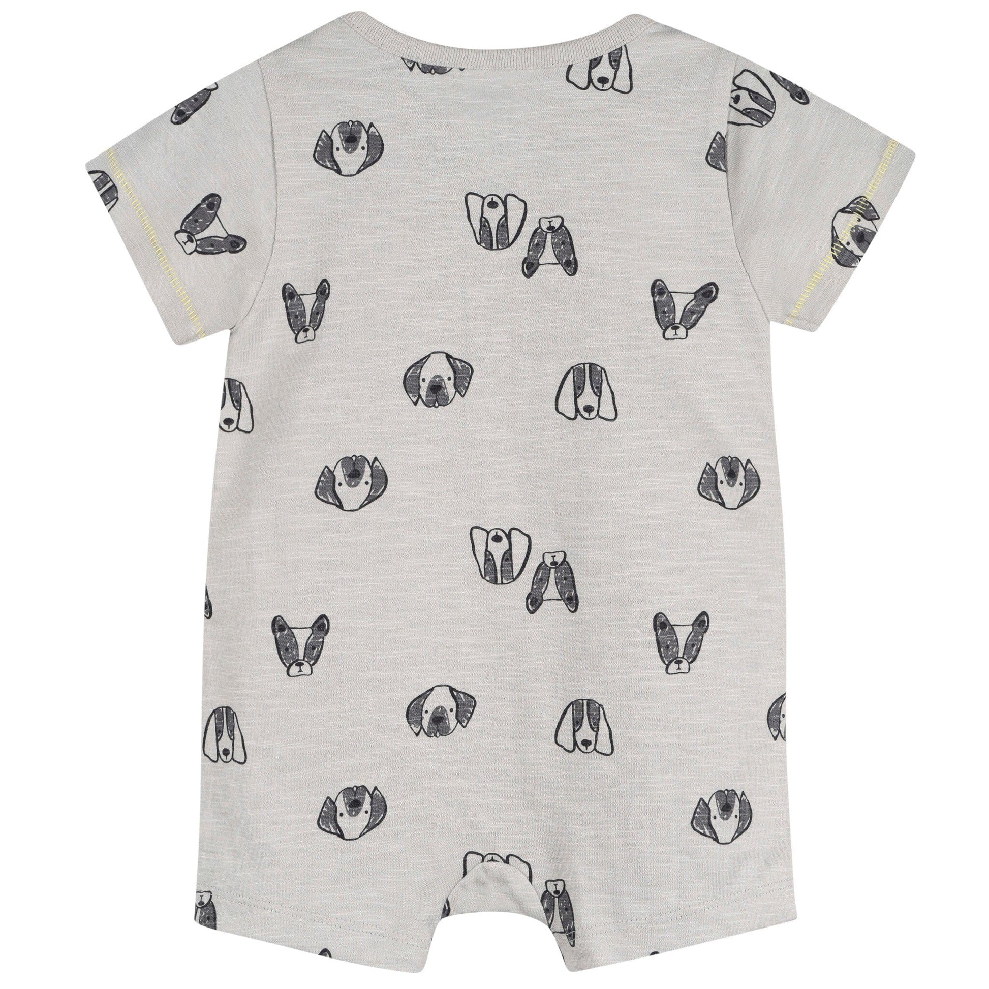 Baby Boys Puppy Dog Faces Short Sleeve Romper rompers Gerber® 