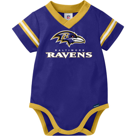 Baby Boys Baltimore Ravens Short Sleeve Jersey Bodysuit