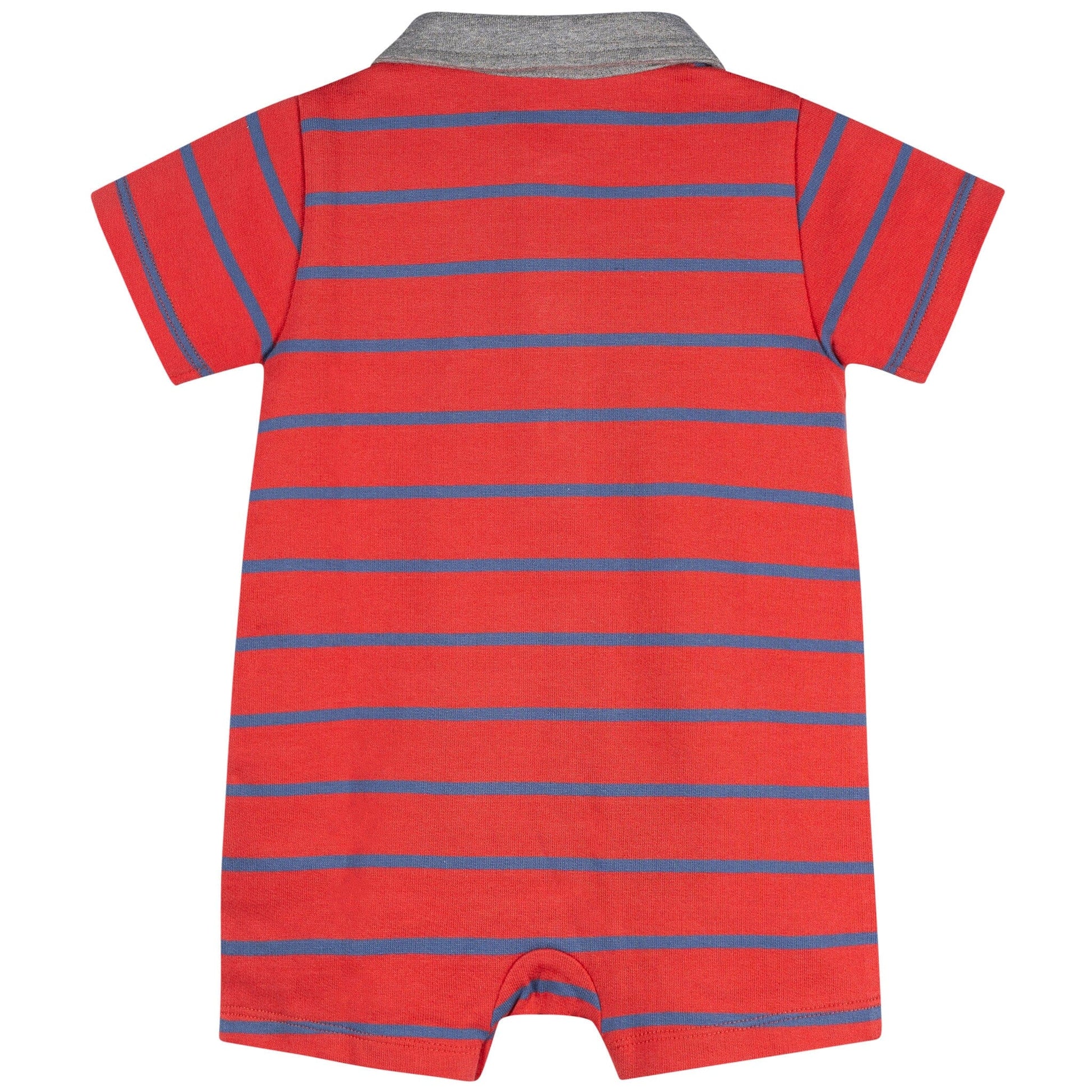Baby Boys Red & Blue Collared Romper rompers Gerber® 