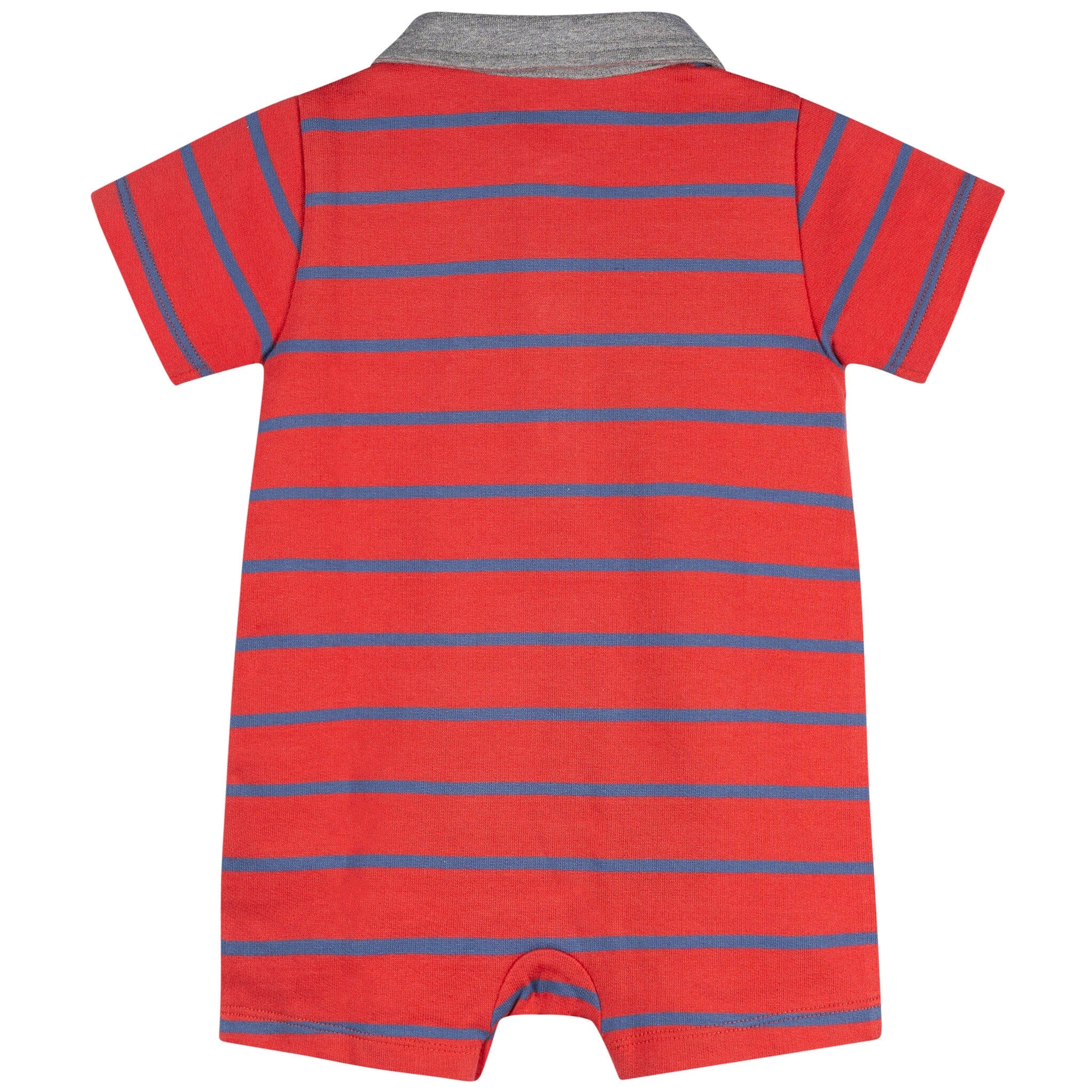 Baby Boys Red & Blue Collared Romper rompers Gerber® 