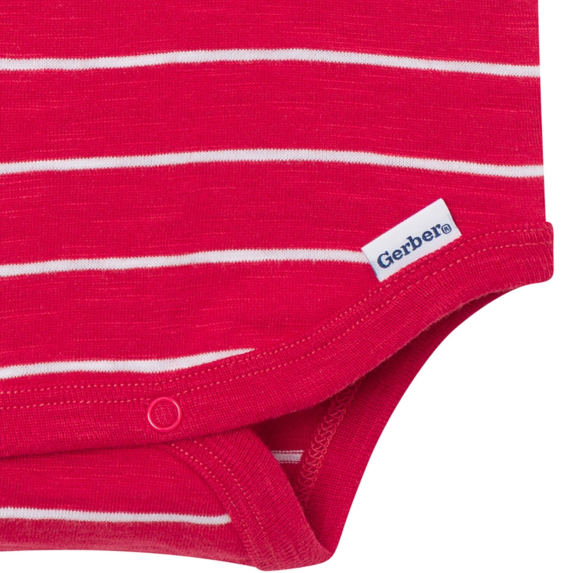 Baby Boys Red Stripes Polo Bodysuit Onesies Bodysuits Gerber® 