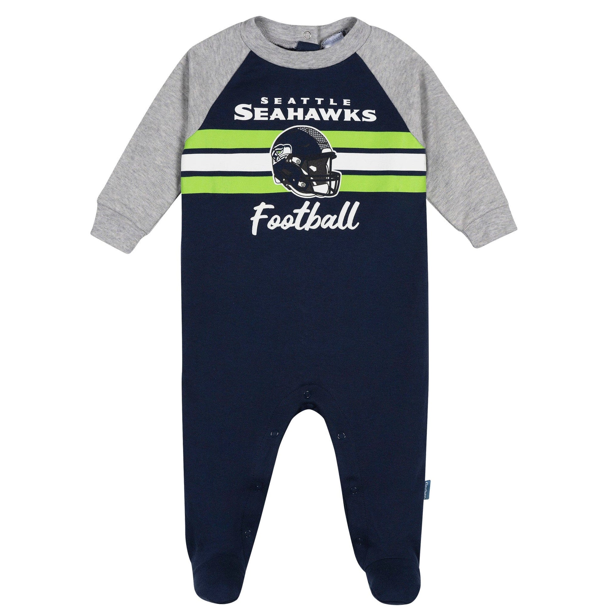 Baby Boys Seattle Seahawks Footed Pajamas Sleepwear NFL 