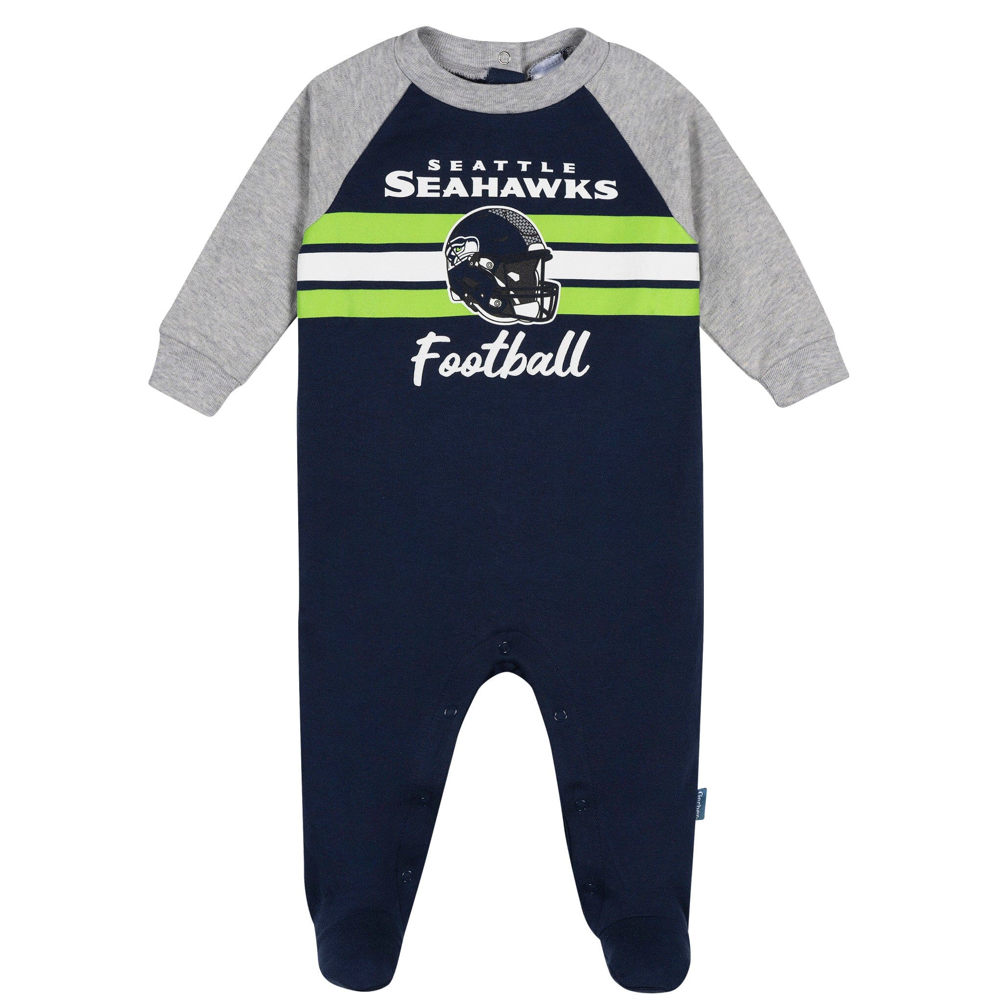 Baby Boys Seattle Seahawks Footed Pajamas Sleepwear NFL 