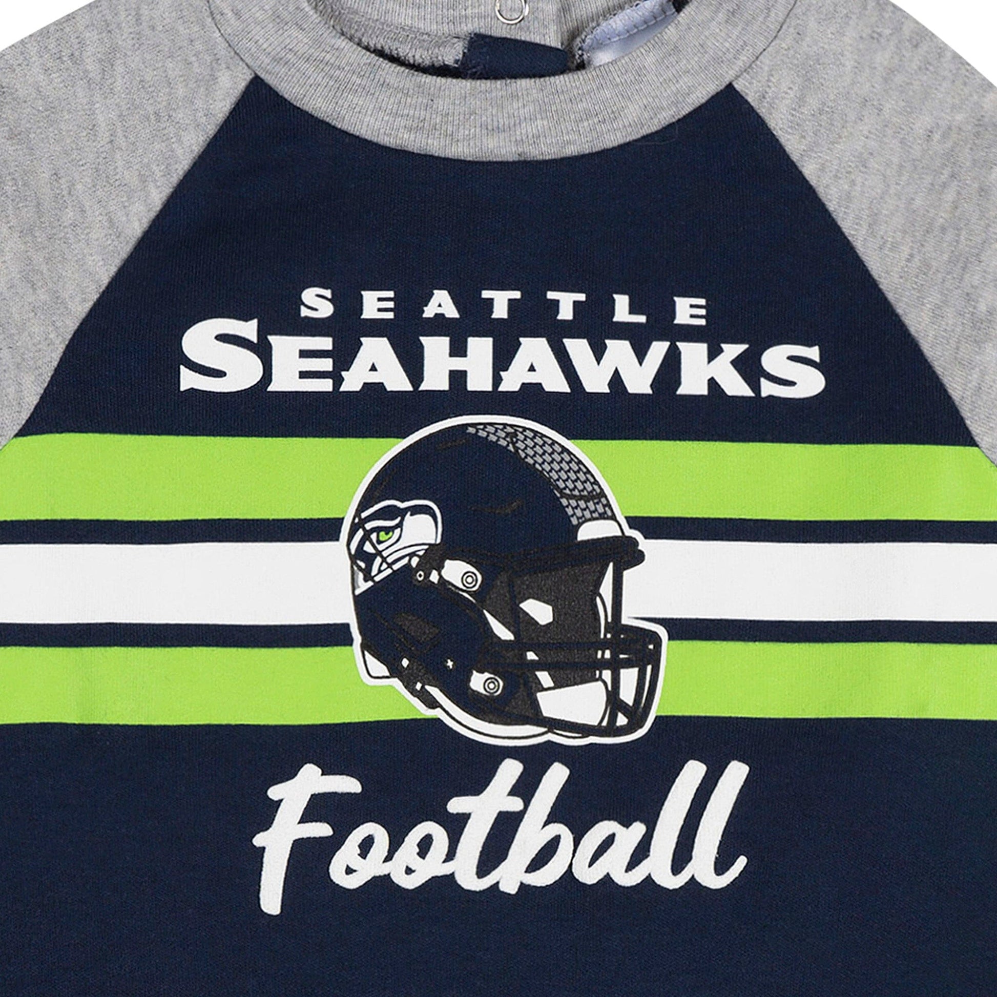 Baby Boys Seattle Seahawks Footed Pajamas Sleepwear NFL 