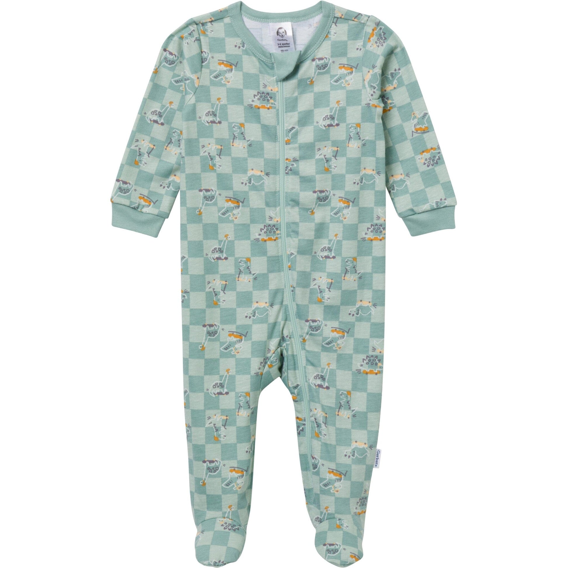 Baby Boys Skateboard Dinos Sleep 'N Play Sleepwear Gerber® 