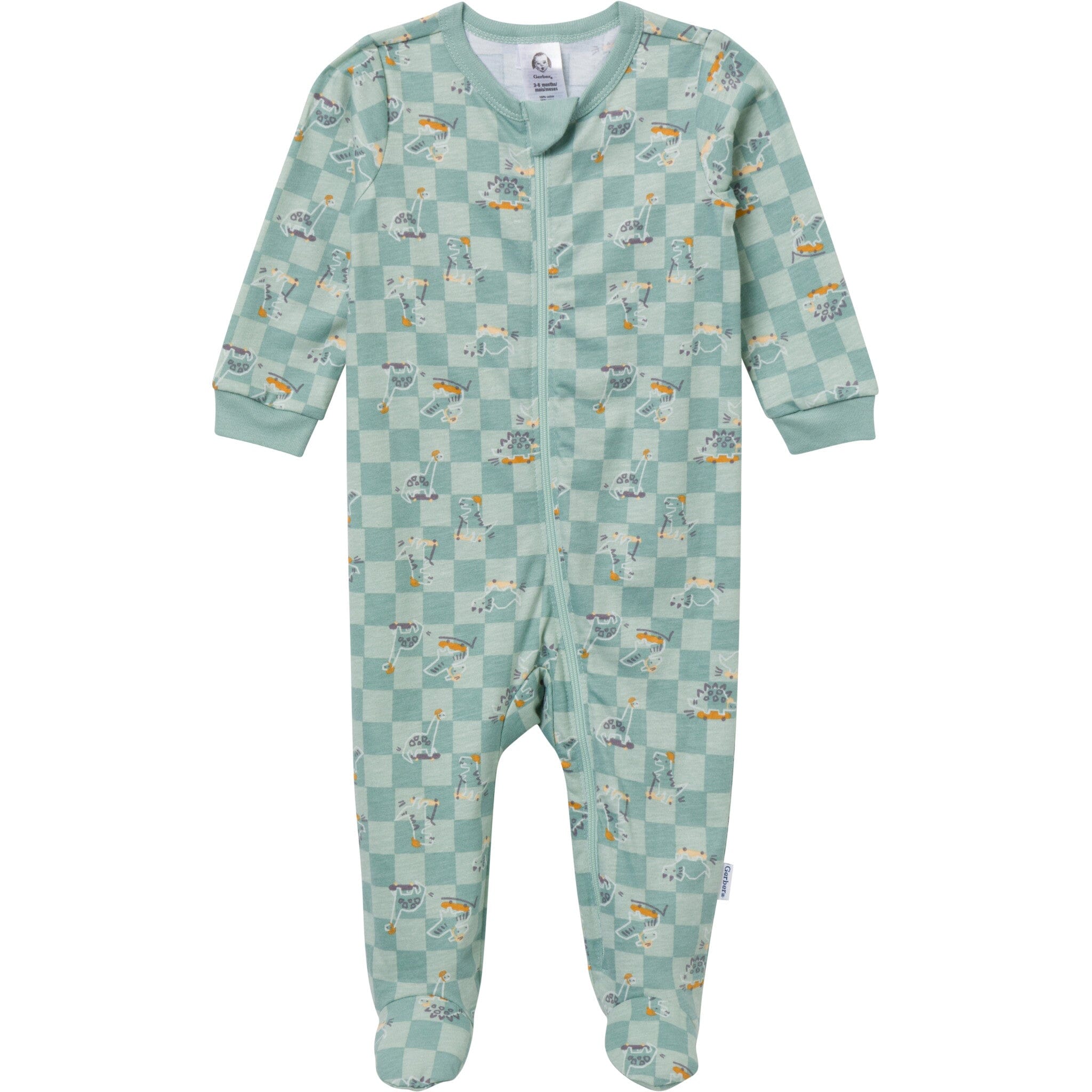 Baby Boys Skateboard Dinos Sleep 'N Play Sleepwear Gerber® 