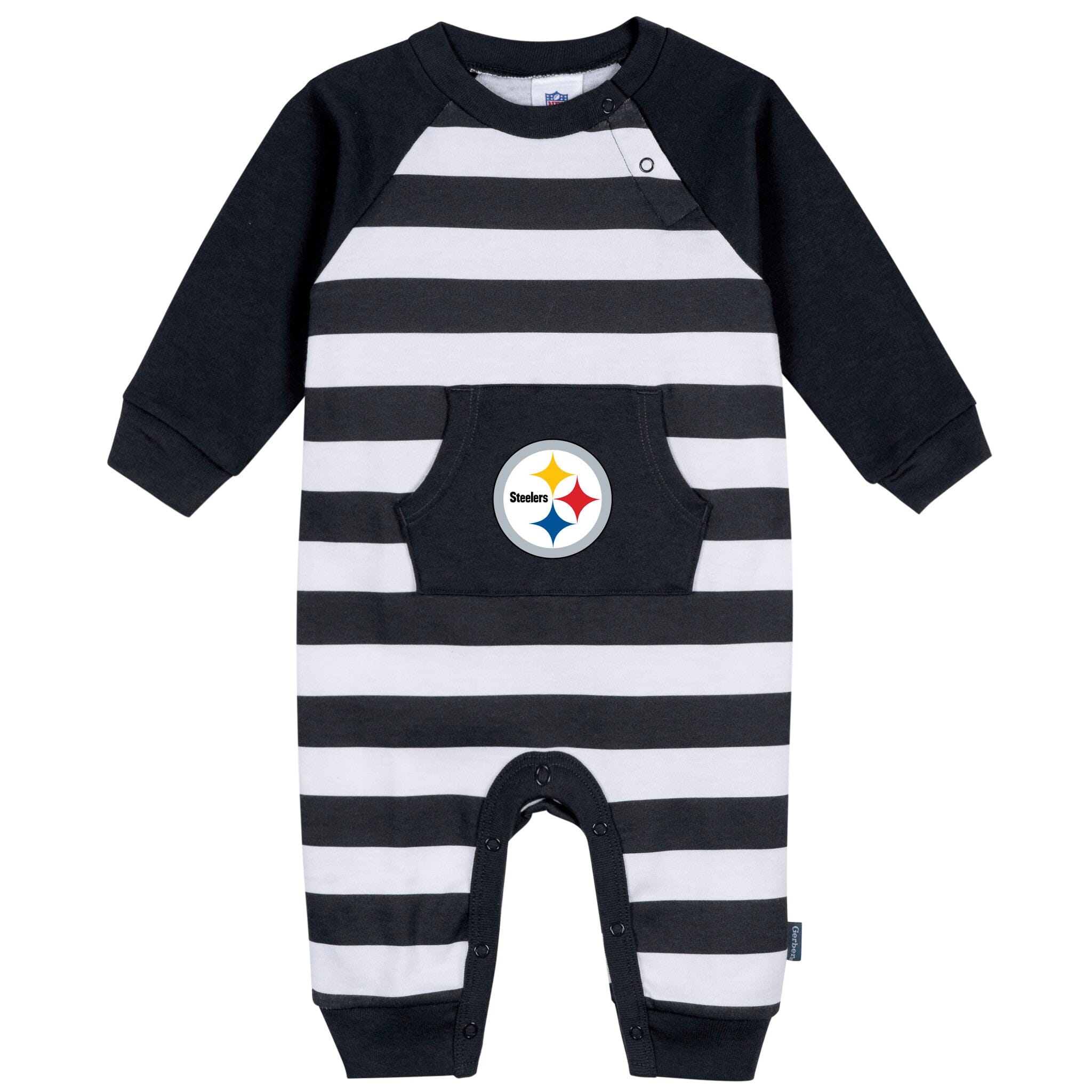 Baby Pittsburgh Steelers Football Romper with Pocket NFL NFL 