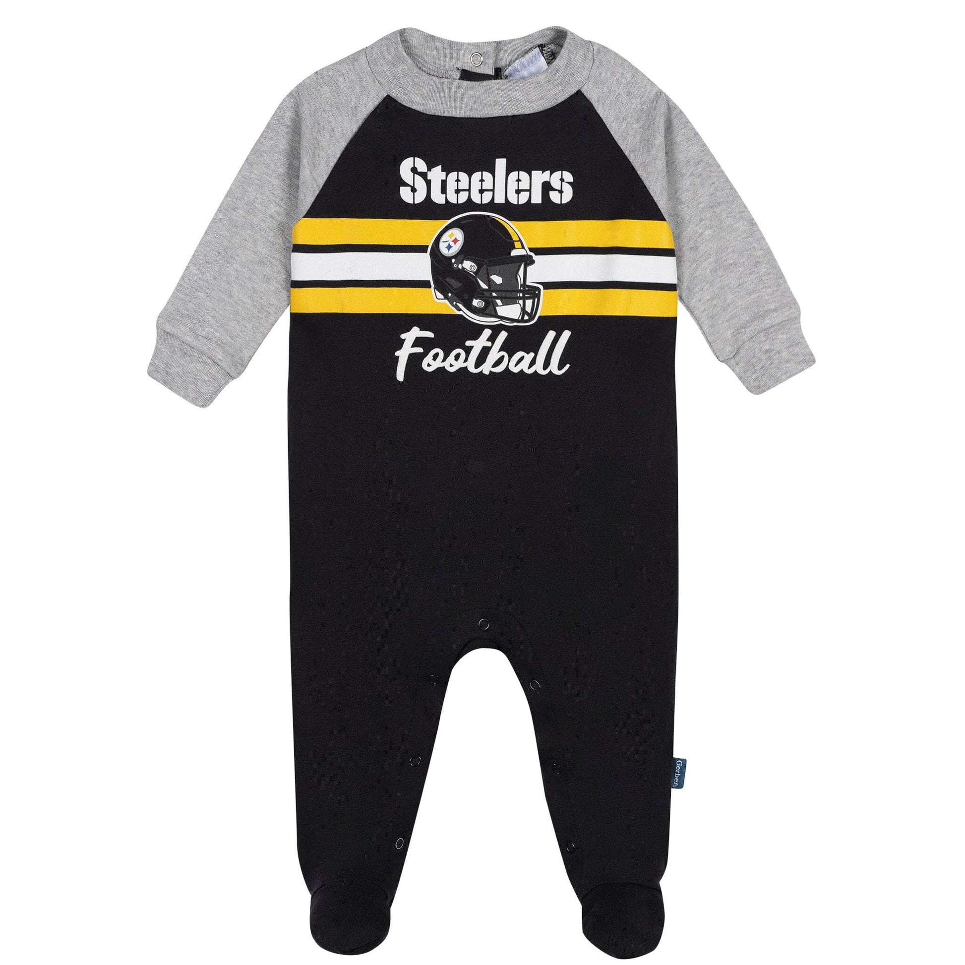 Baby Boys Pittsburgh Steelers Footed Pajamas Sleepwear NFL 