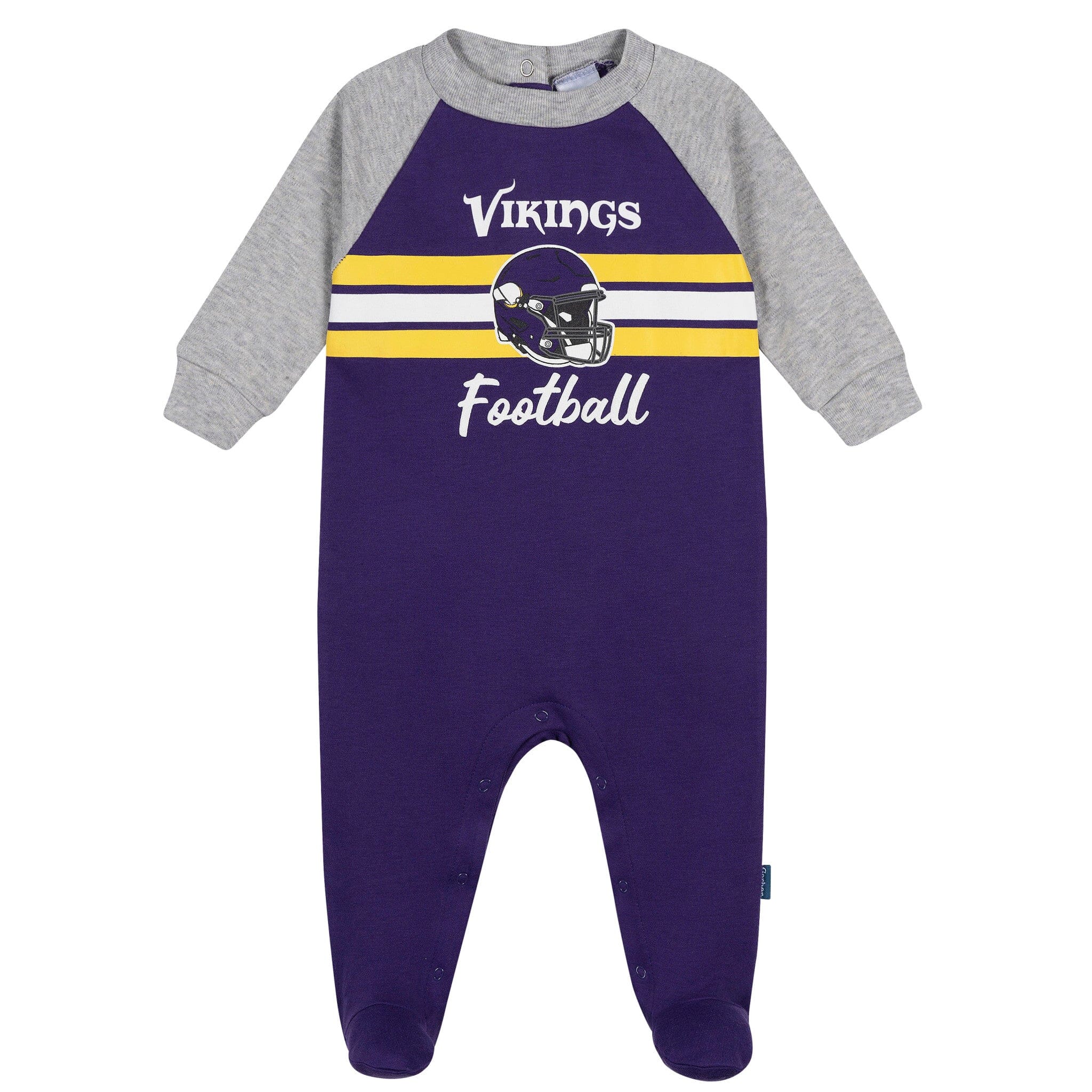 Baby Boys Minnesota Vikings Footed Pajamas Sleepwear NFL 