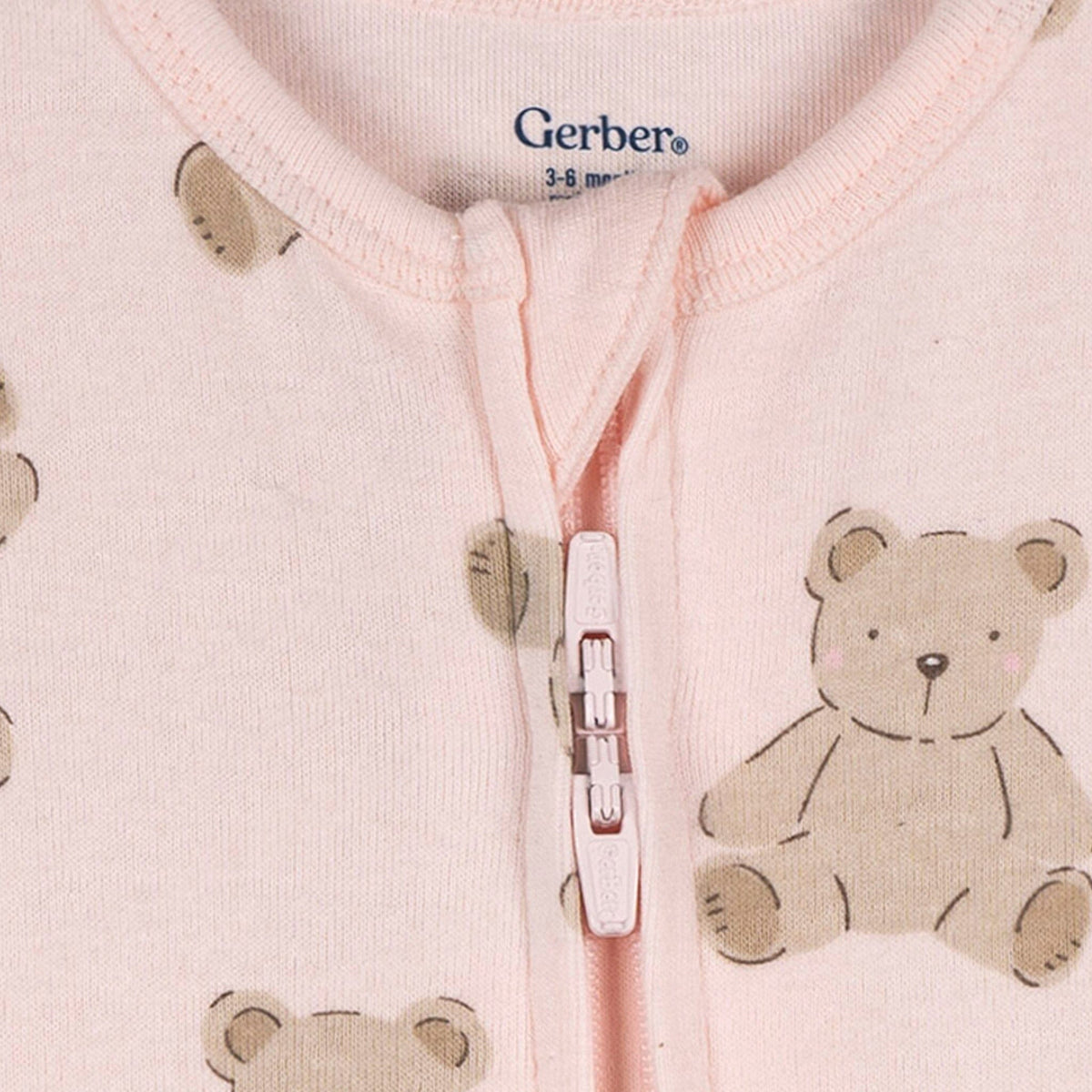 Baby Girls Bears Snug Fit Romper sleepwear Gerber® 