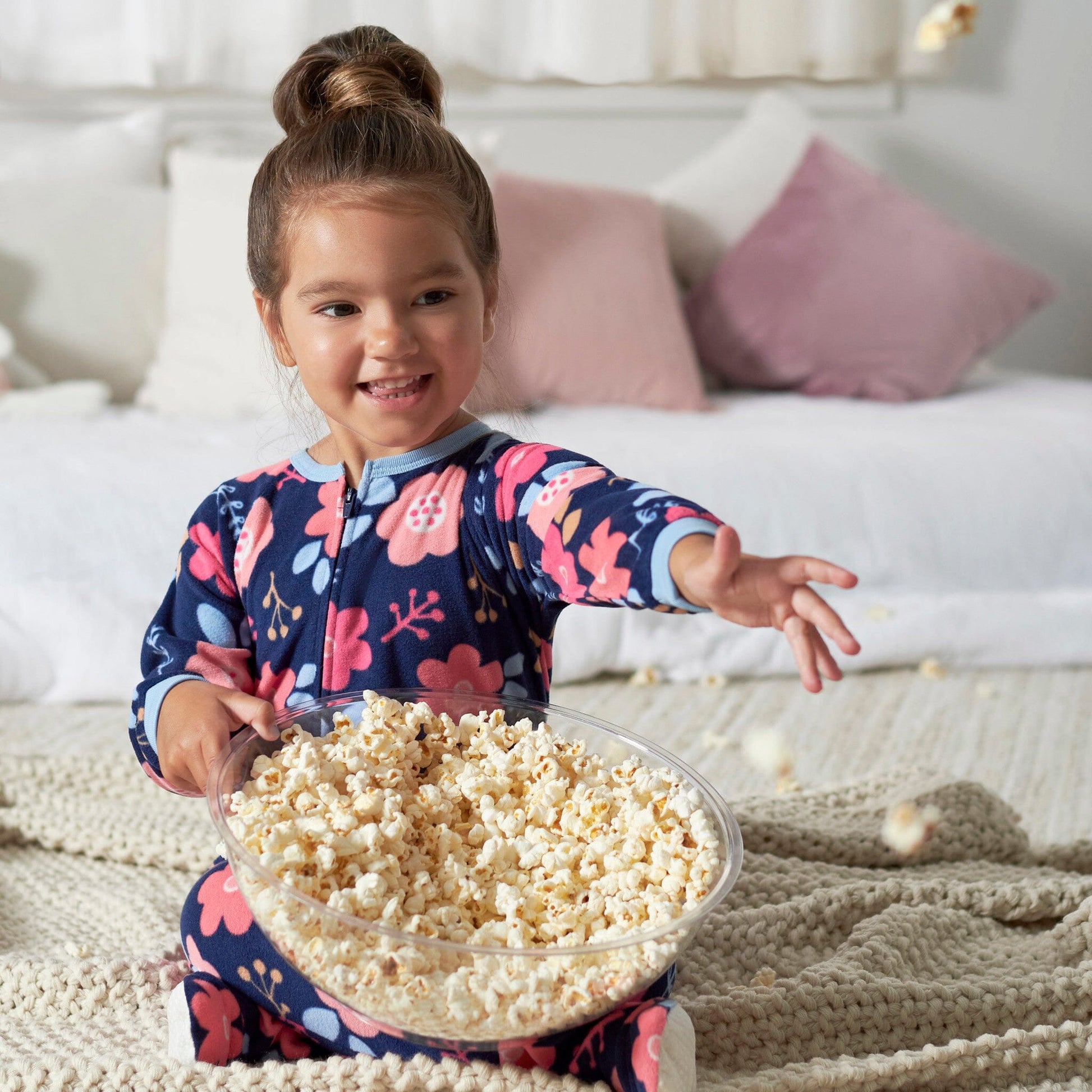 Baby Girls Floral Blanket Sleeper Gerber® 