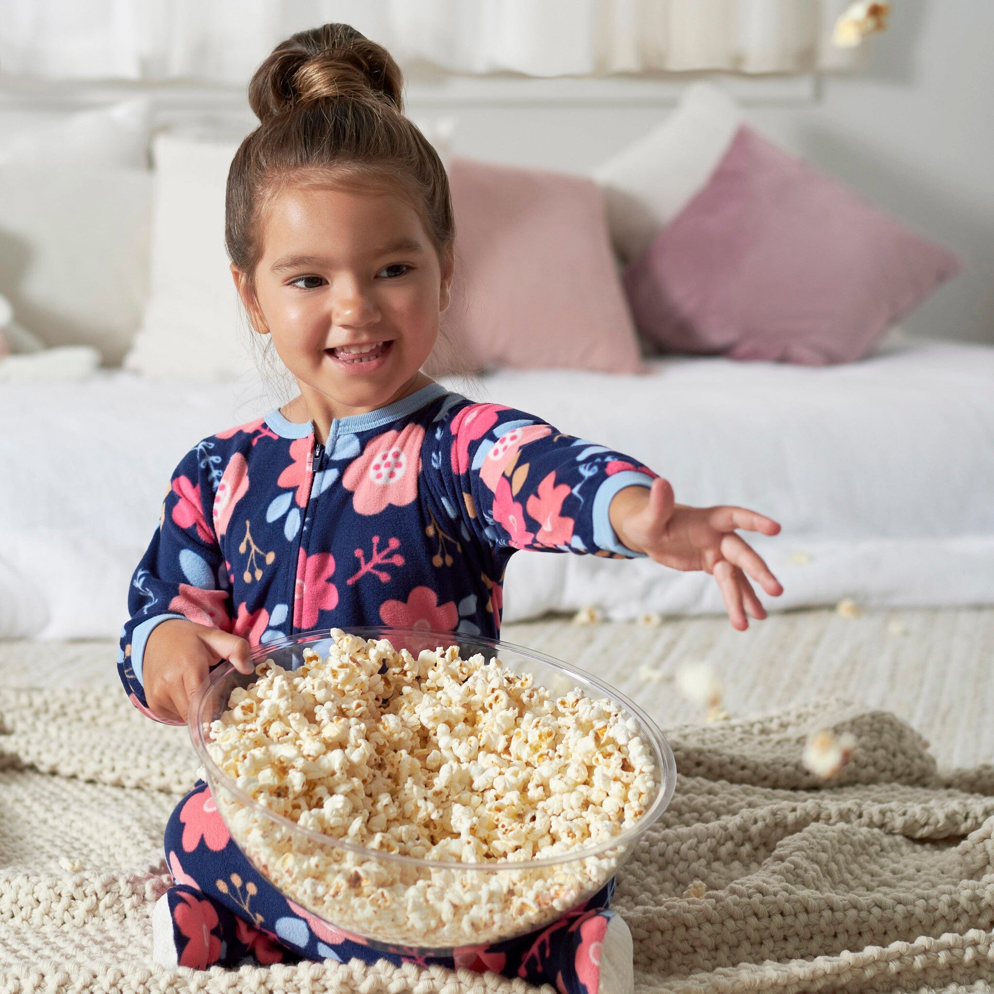 Baby Girls Floral Blanket Sleeper Gerber® 