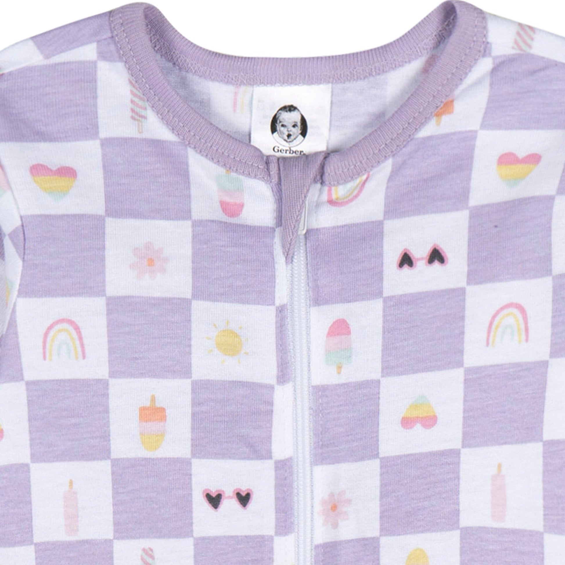 Baby Girls Ice Cream Sleep 'N Play Sleepwear Gerber® 