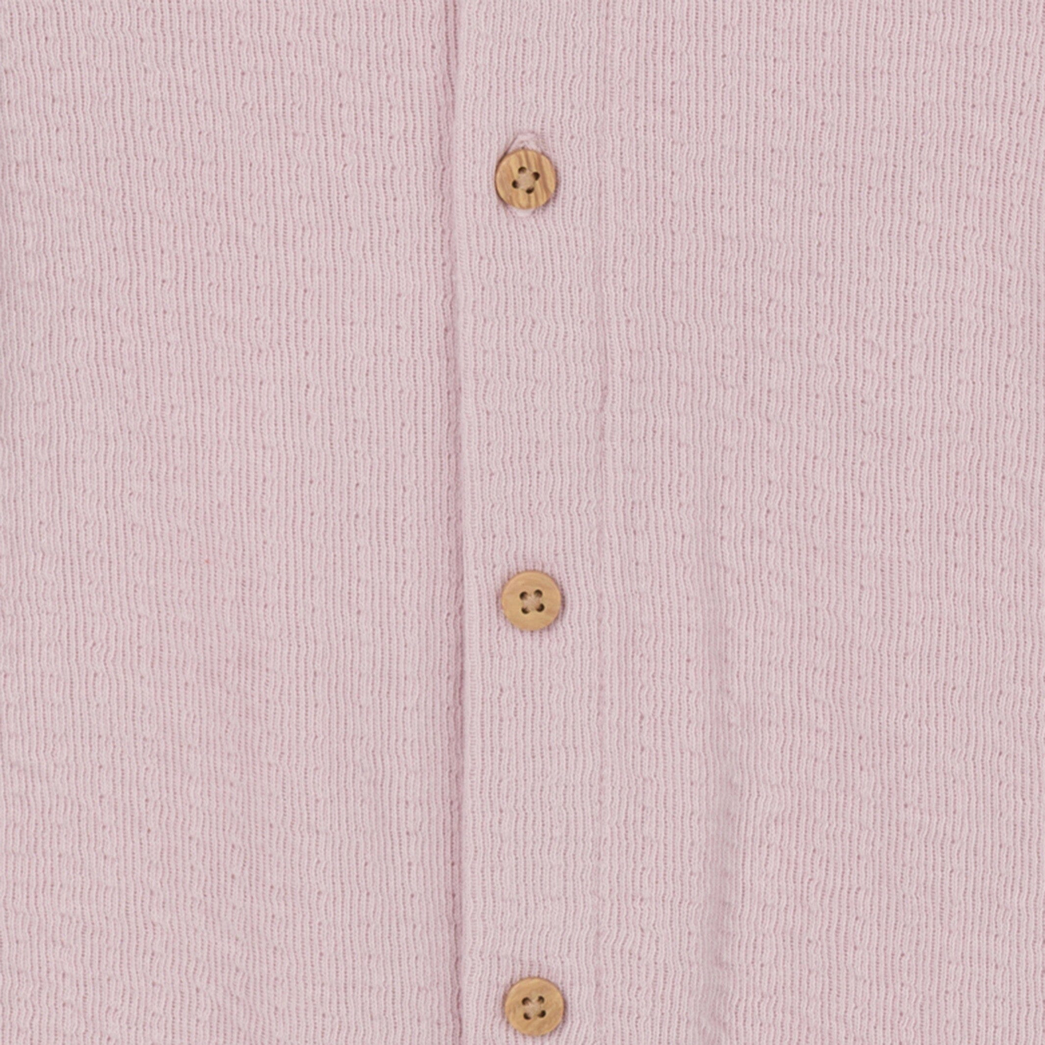 Baby Girls Mauve Hooded Romper