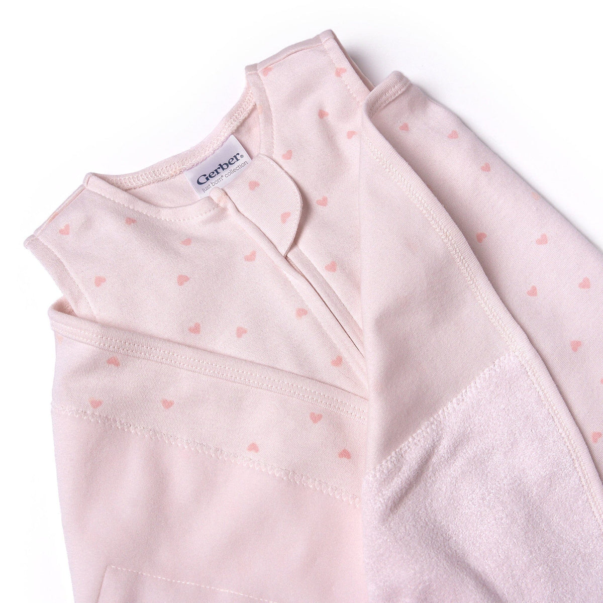 Baby Girls Pink Hearts Wearable Swaddle Wrap blankets Gerber® 