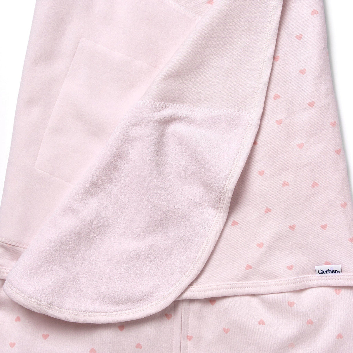Baby Girls Pink Hearts Wearable Swaddle Wrap blankets Gerber® 