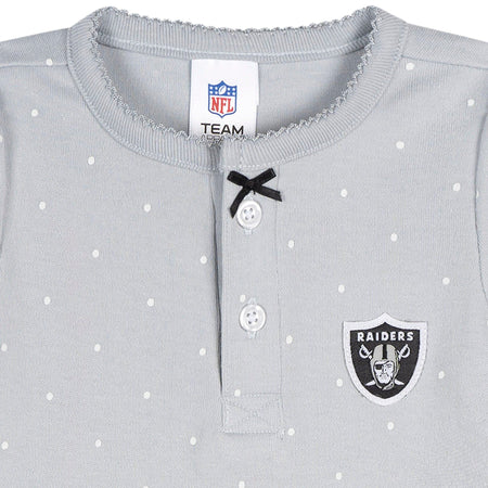 Baby Girls Las Vegas Raiders Romper