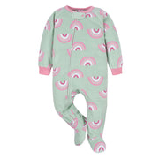 Baby Girls Rainbow Blanket Sleepers