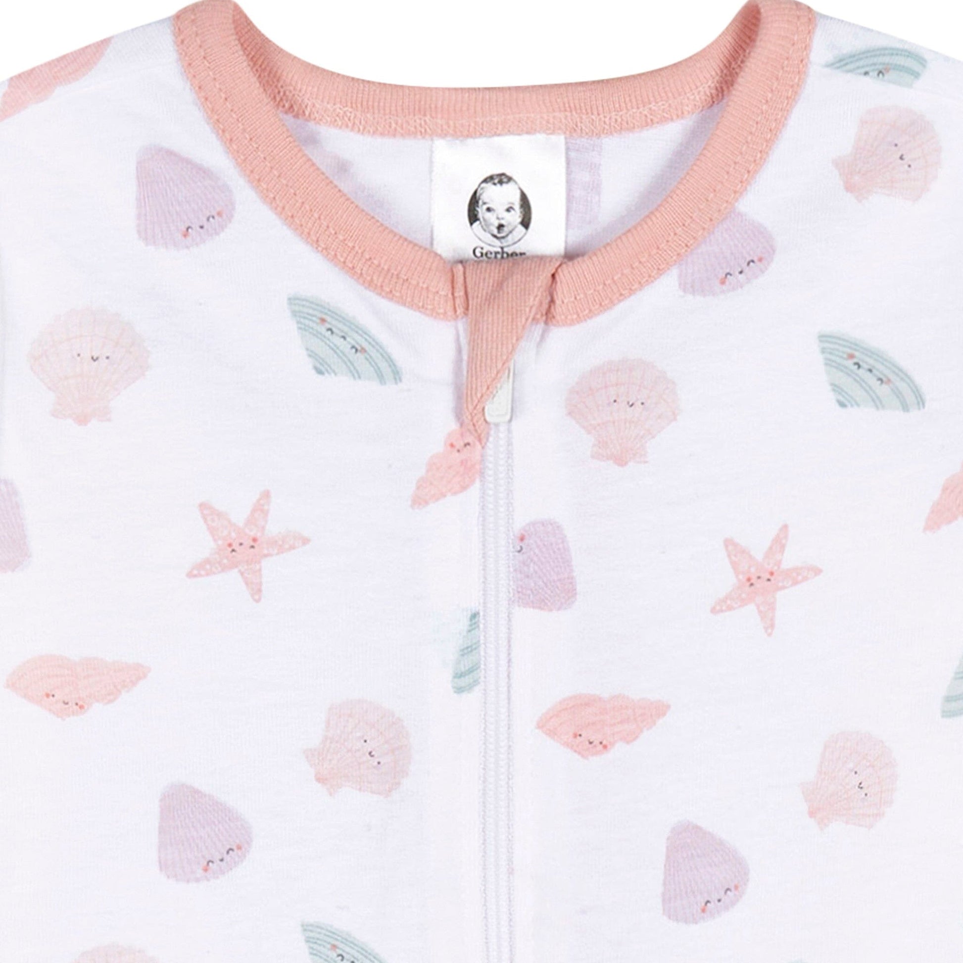 Baby Girls She Sells Sea Sheels Sleep 'N Play Sleepwear Gerber® 