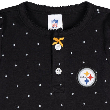 Baby Girls Pittsburgh Steelers Romper