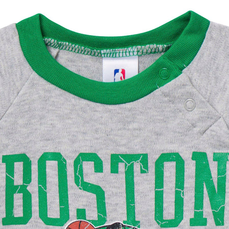 Baby Neutral Boston Celtics Romper