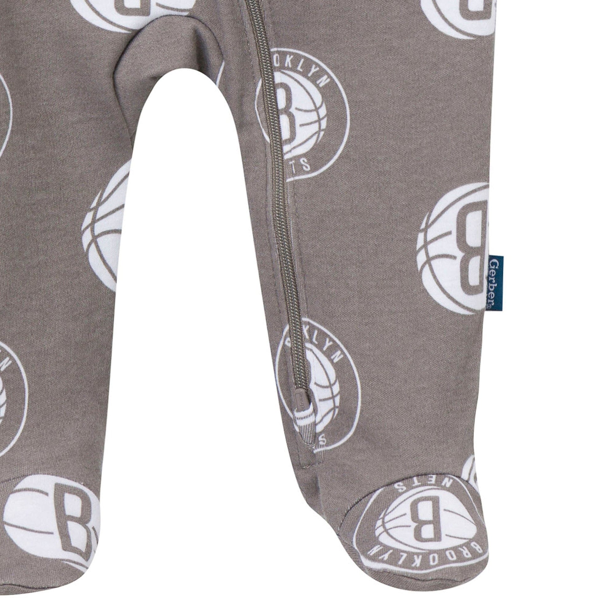 Baby Neutral Brooklyn Nets Sleep 'N Play Sleepwear Gerber® 