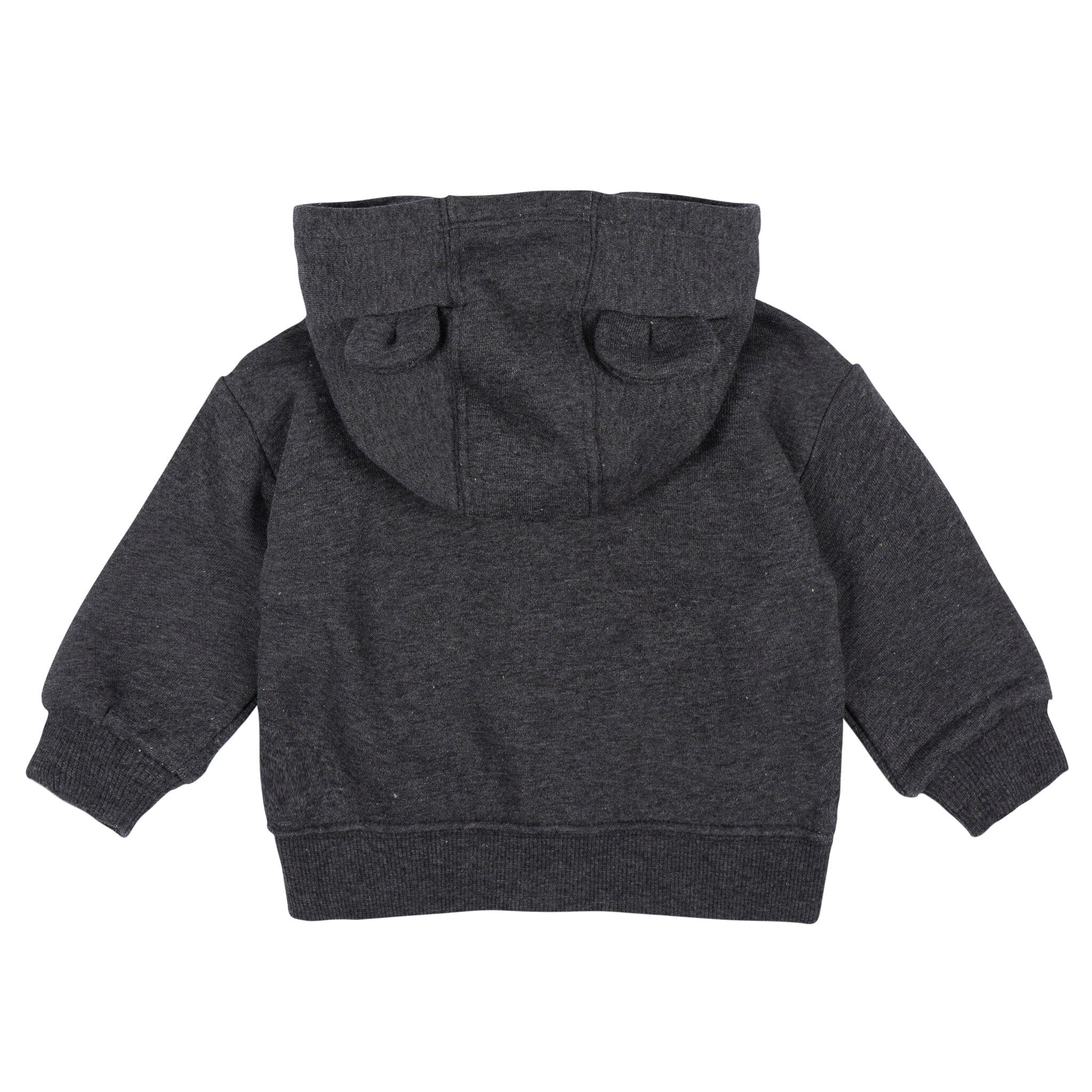 Baby Neutral Charcoal Heather Zip Front Sweatshirt Outerwear Gerber® 