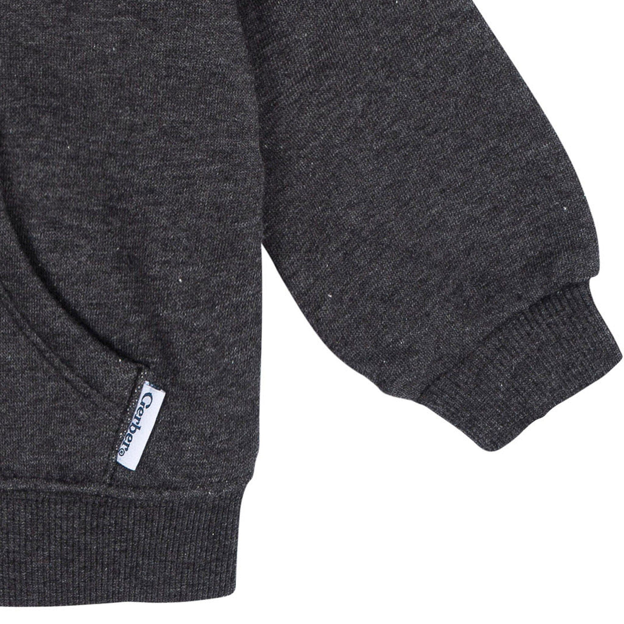 Baby Neutral Charcoal Heather Zip Front Sweatshirt Outerwear Gerber® 