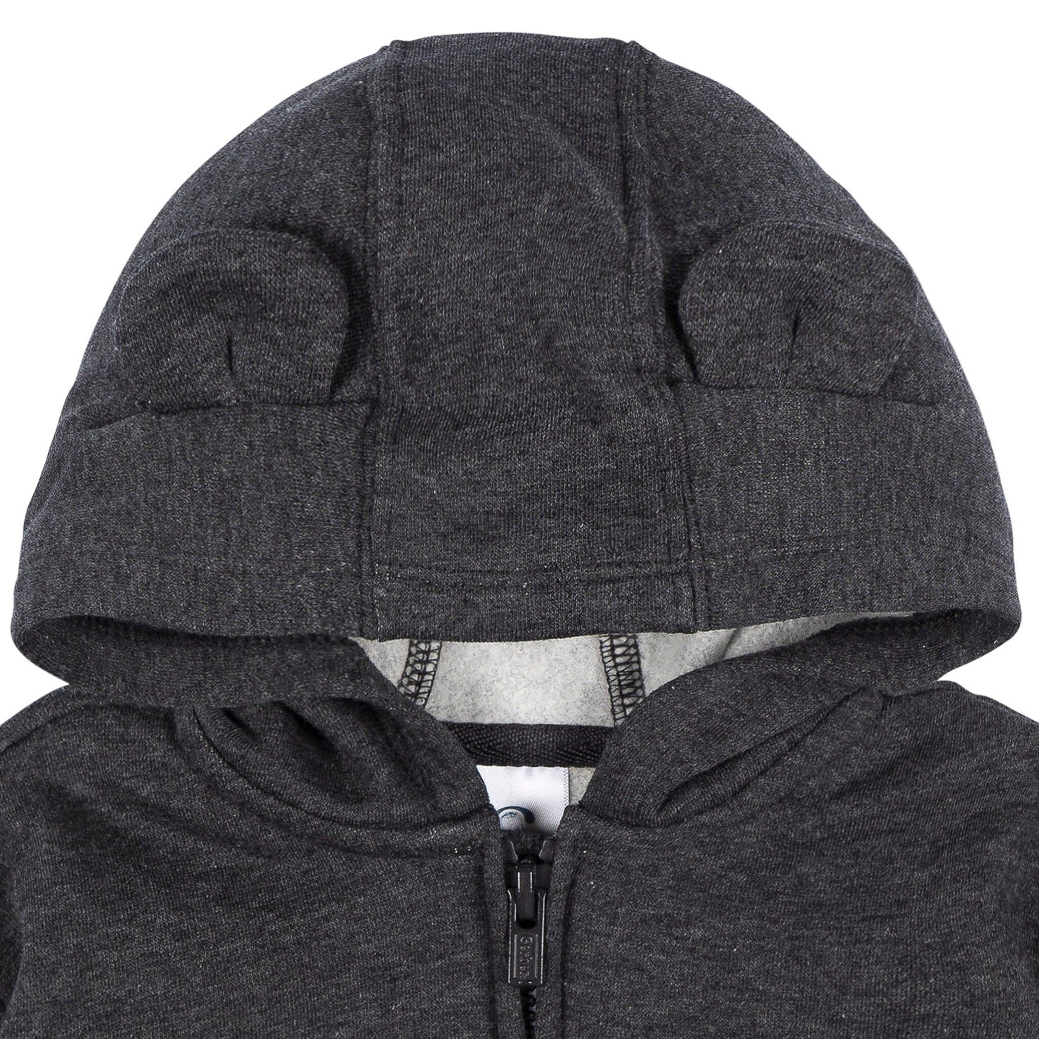 Baby Neutral Charcoal Heather Zip Front Sweatshirt Outerwear Gerber® 