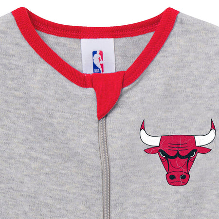 Baby Neutral Chicago Bulls Footless Pajamas