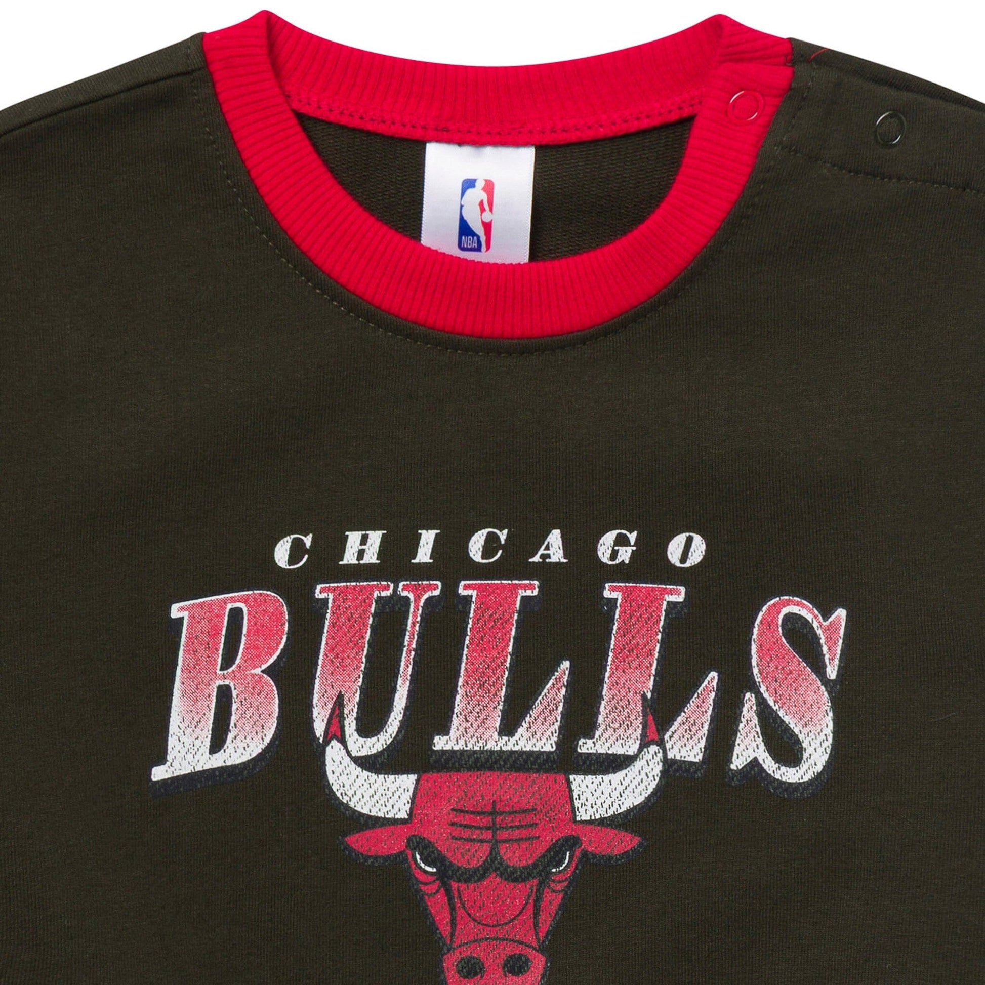 Baby Neutral Chicago Bulls Sweatshirt Bubble Romper Rompers Gerber® 