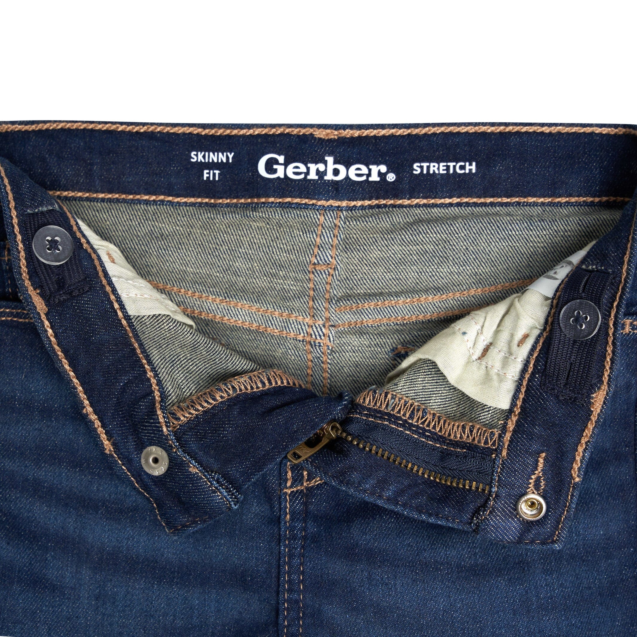 Infant and Toddler Neutral Dark Blue Jeggings