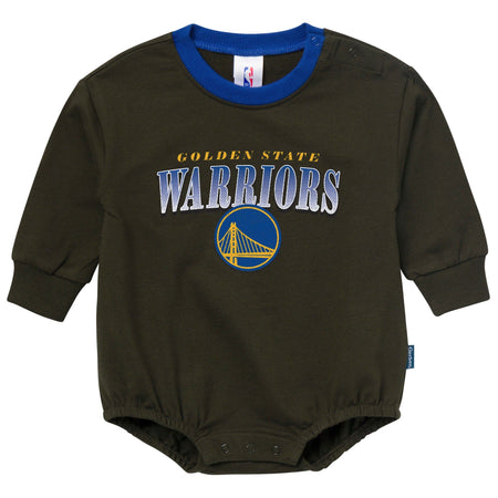Baby Neutral Golden State Warriors Sweatshirt Bubble Romper