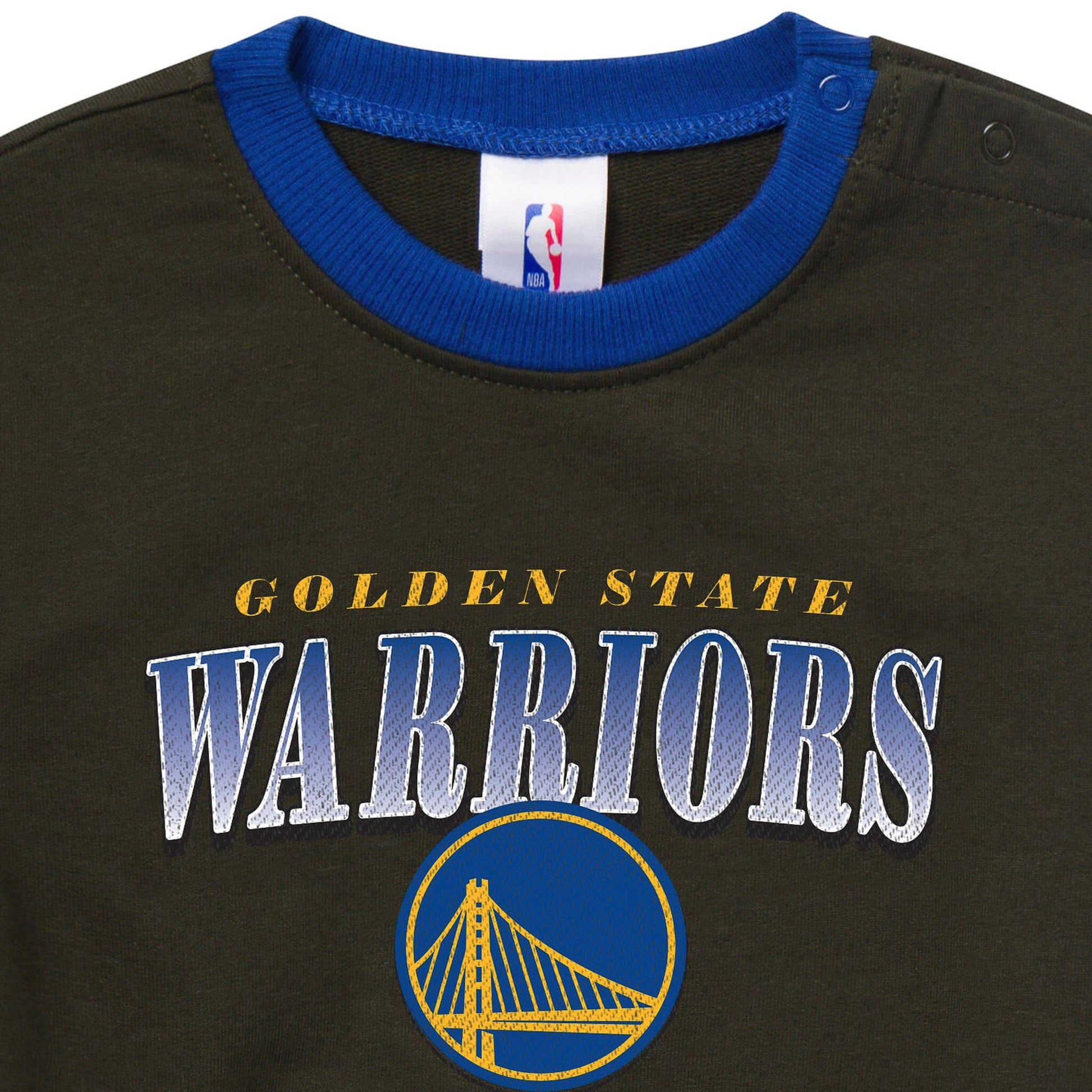 Baby Neutral Golden State Warriors Sweatshirt Bubble Romper Rompers Gerber® 