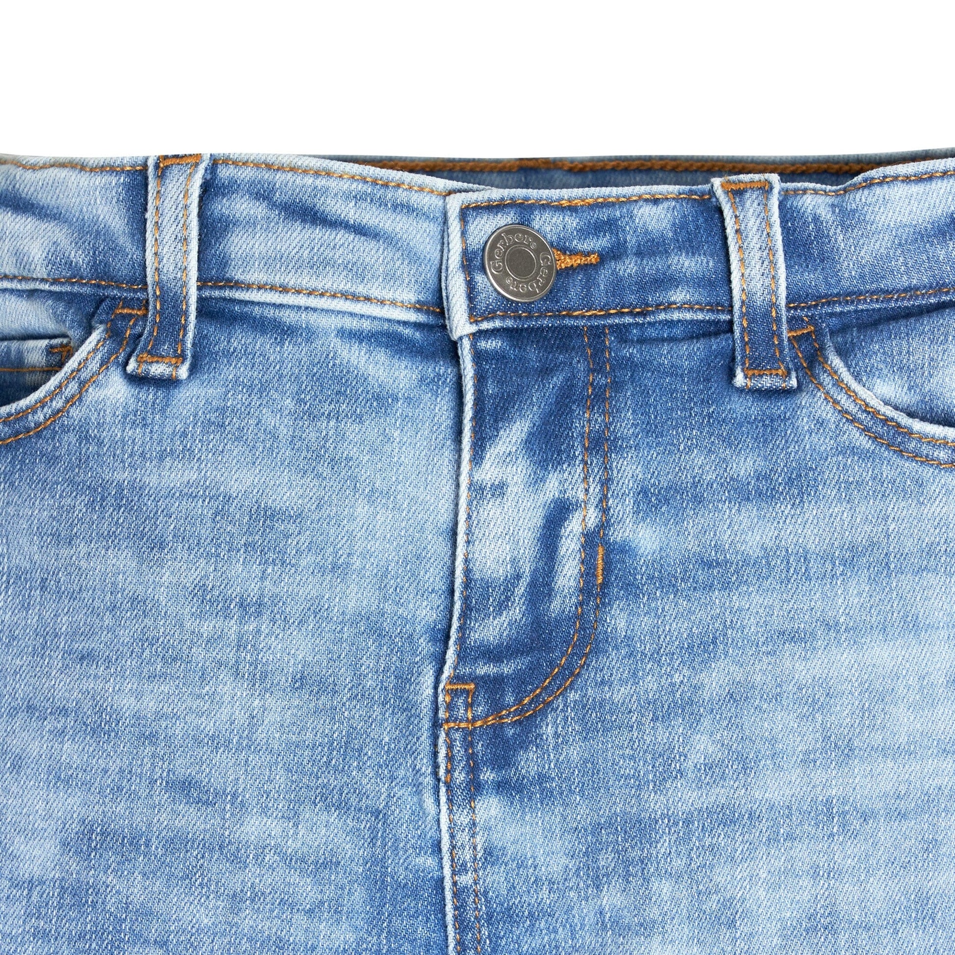 Infant and Toddler Neutral Light Blue Straight Fit Jeans