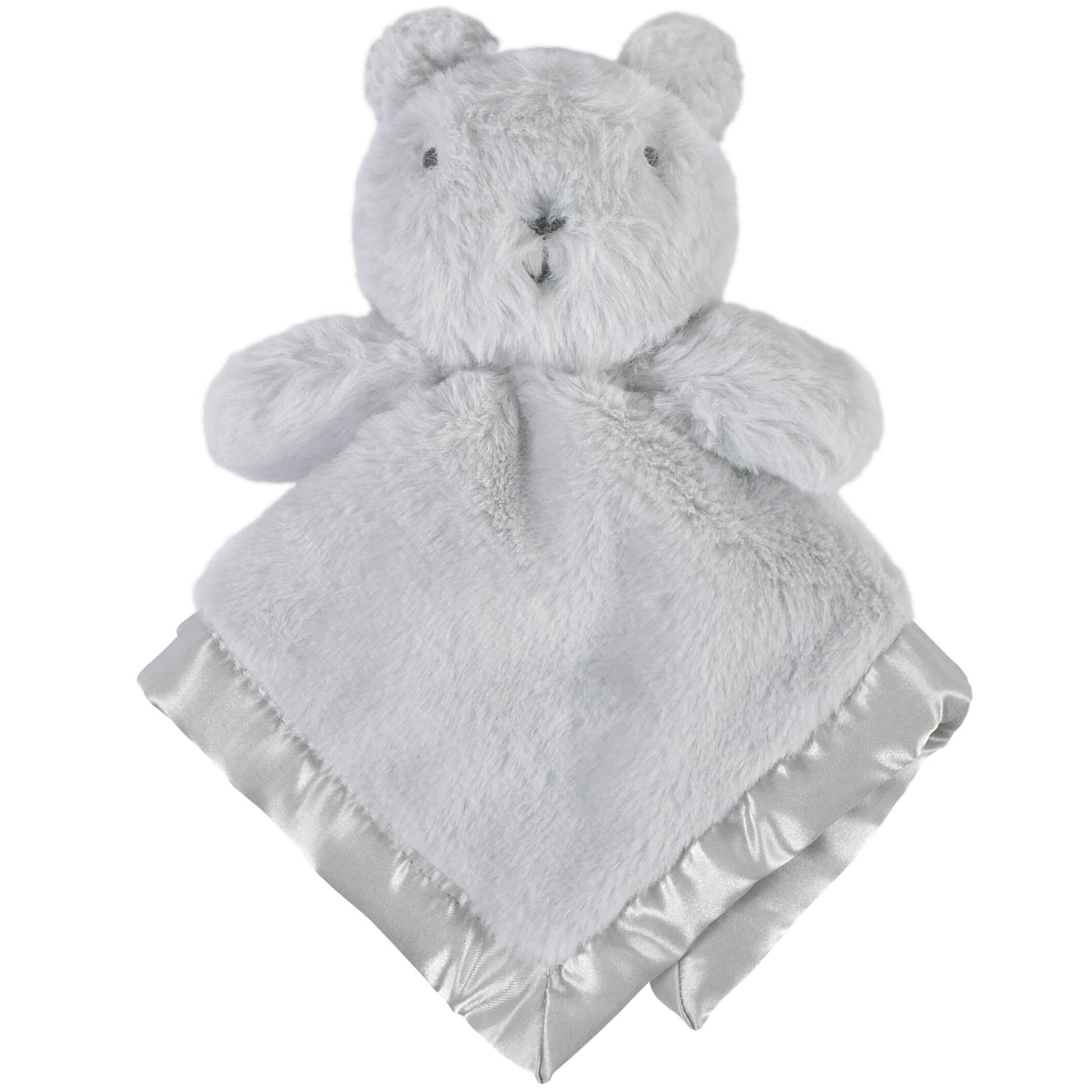 Embroidered Neutral Light Gray Security Blanket