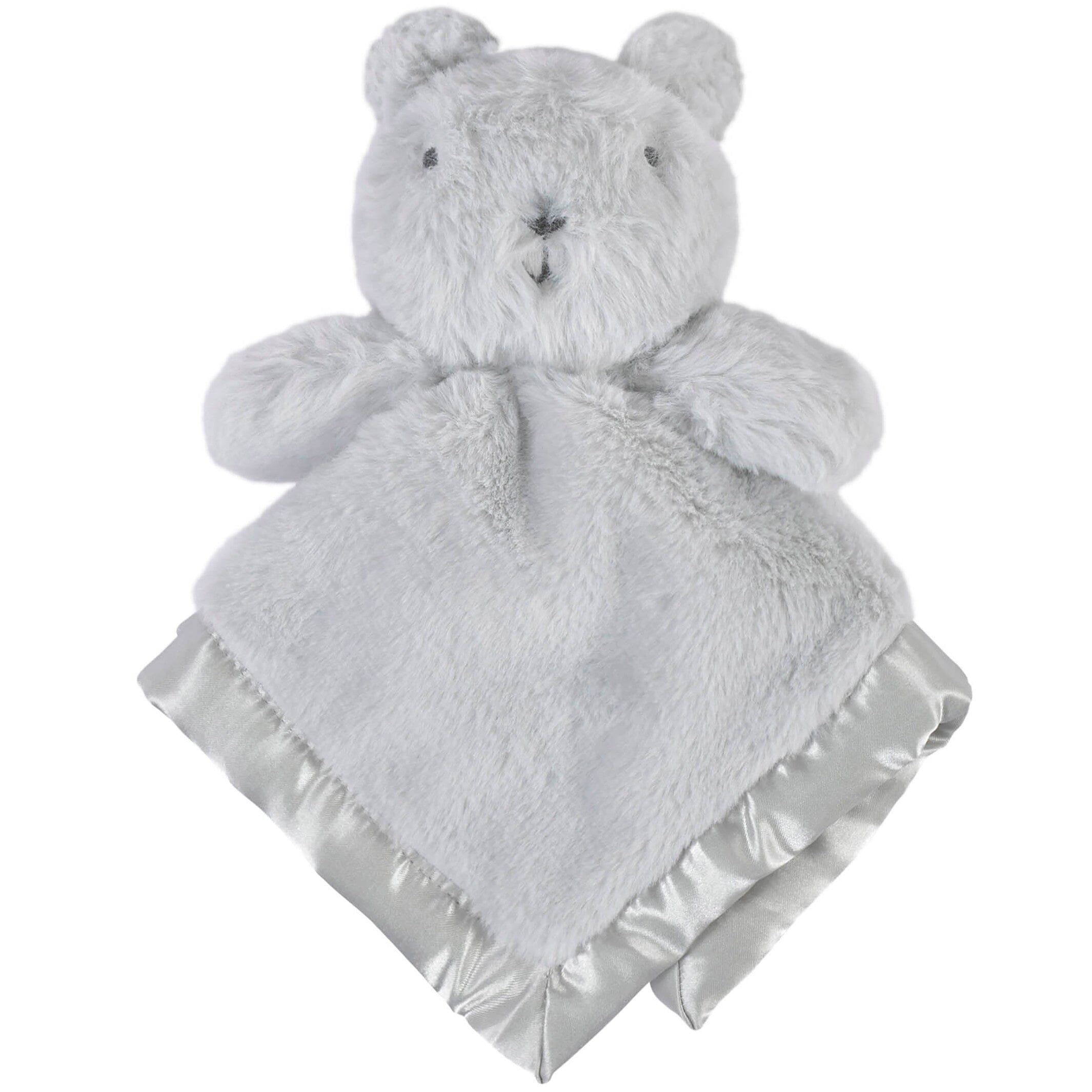 Embroidered Neutral Light Gray Security Blanket