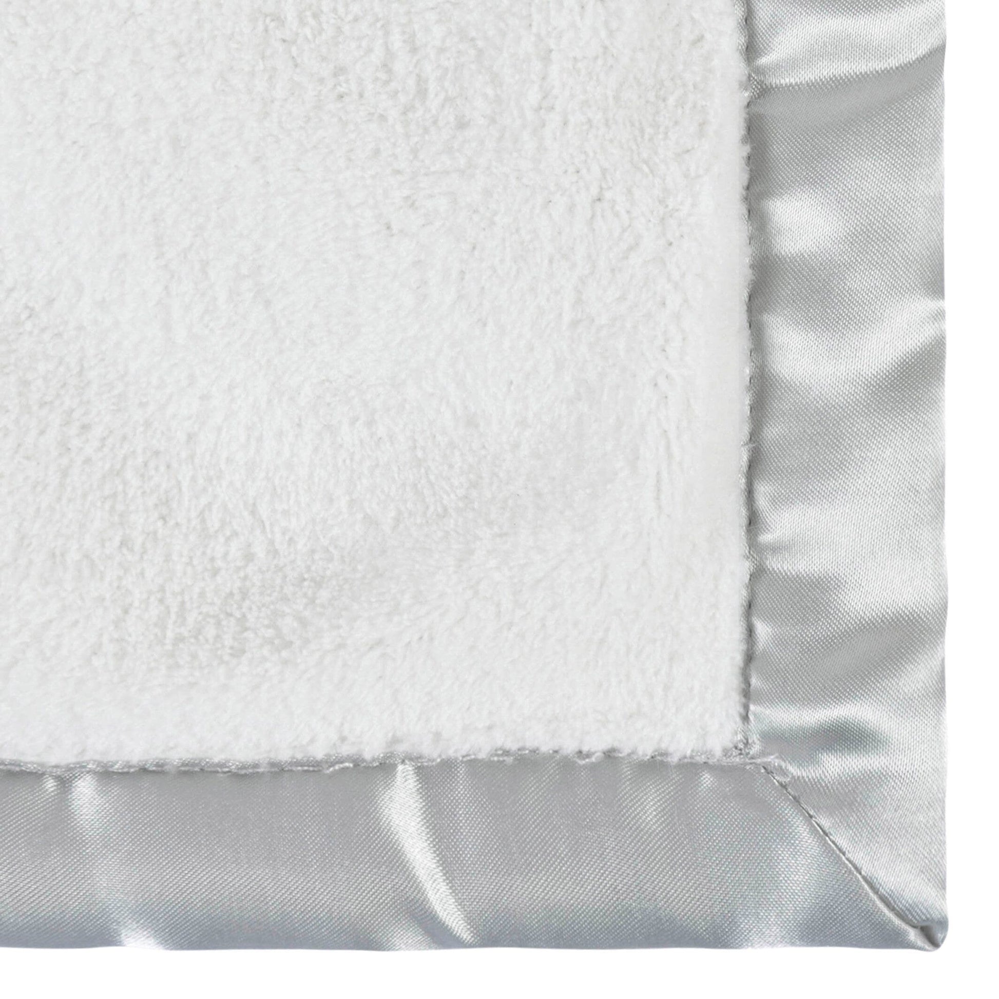 Embroidered Neutral Light Gray Security Blanket