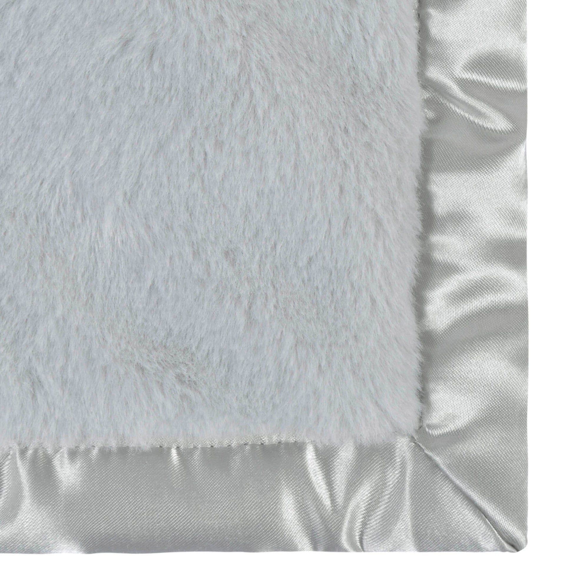 Embroidered Neutral Light Gray Security Blanket