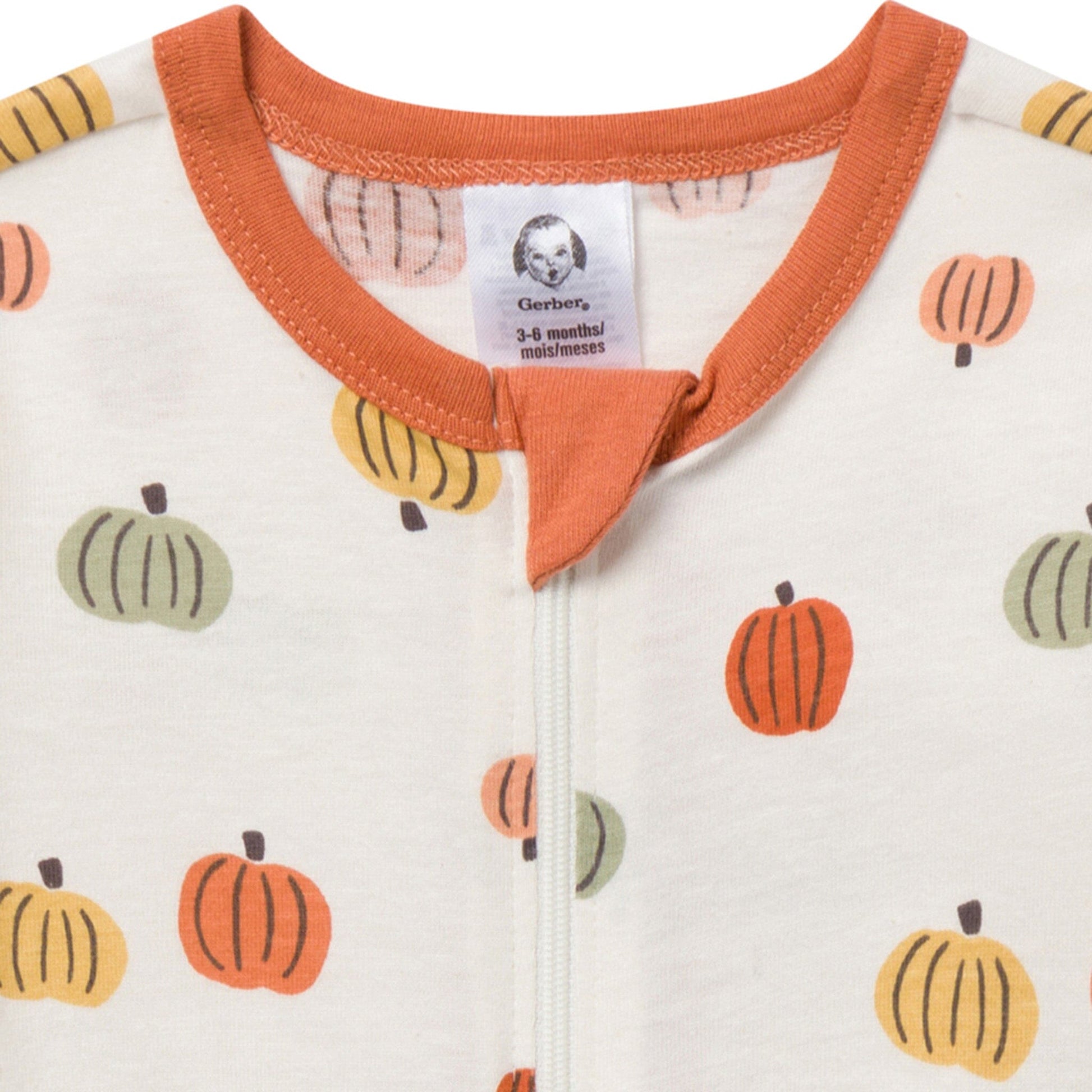 Baby Neutral Multi-Color Pumpkins Sleep 'N Play Sleepwear Gerber® 