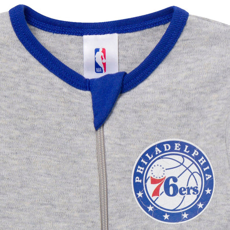 Baby Neutral Philadelphia 76ers Footless Pajamas